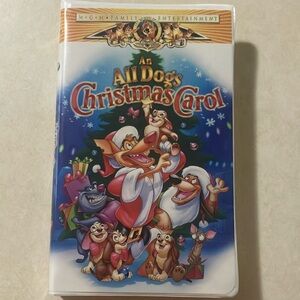 An All Dogs Christmas Carol VHS - Blue